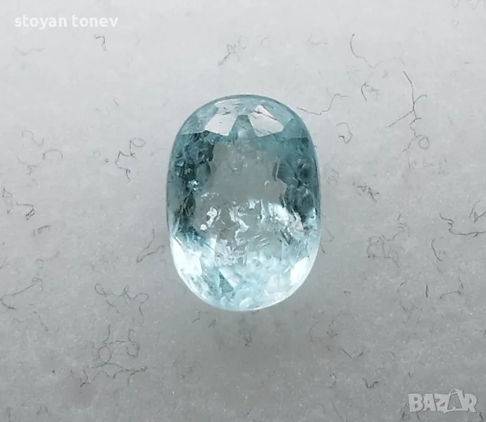 Рядък светло син Параиба турмалин - 1.37кт.! Сертифициран! Нов!, снимка 1