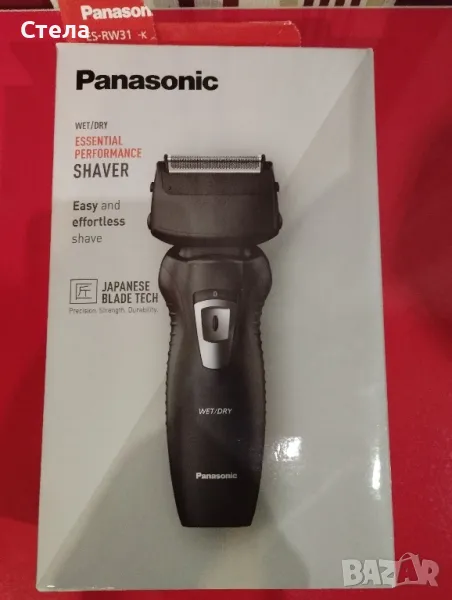 Panasonic ES-RW31 Самобръсначка с 2 остриета за мокро/сухо черна, снимка 1