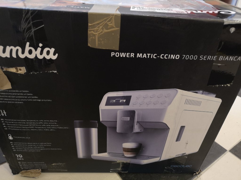 Cecotec Power Matic-ccino 7000 Serie Bianca Cafetera