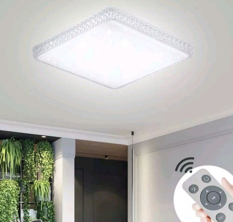64W LED таванно осветление с модерен квадратен дизайн със звезда LED/лампа  в Лед осветление в гр. Пловдив - ID35242668 — Bazar.bg