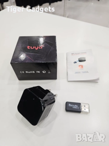 Скрита камера в зарядно - адаптер Tuya WiFi dual band, снимка 5 - Камери - 54188220