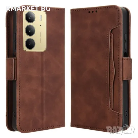 Realme C75 Magnetic Wallet Кожен Калъф и Протектор, снимка 4 - Калъфи, кейсове - 48675184