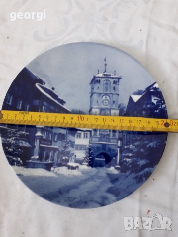 Немска декоративна порцеланова чиния , снимка 4 - Декорация за дома - 31579221