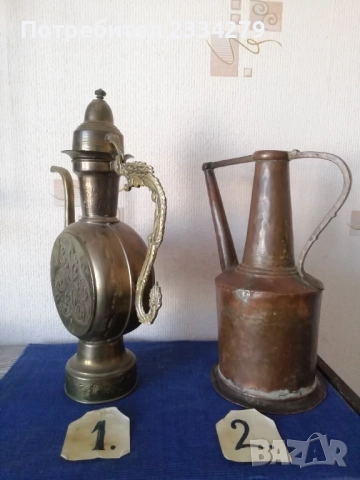 ИБРИК стари съдове за течности,ръчно изковани и орнаментирани., снимка 4 - Антикварни и старинни предмети - 37804914