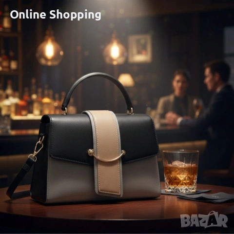 Елегантна дамска чанта в 7 цвята - компактна и стилна за всеки повод, снимка 5 - Чанти - 53270621