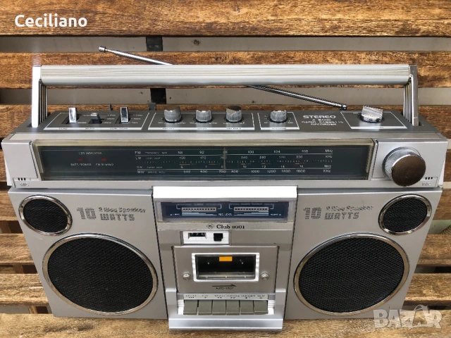 Club 6001(Germany)-Работещ напълно радиокасетофон функционално на всичко!, снимка 3 - Радиокасетофони, транзистори - 53974866