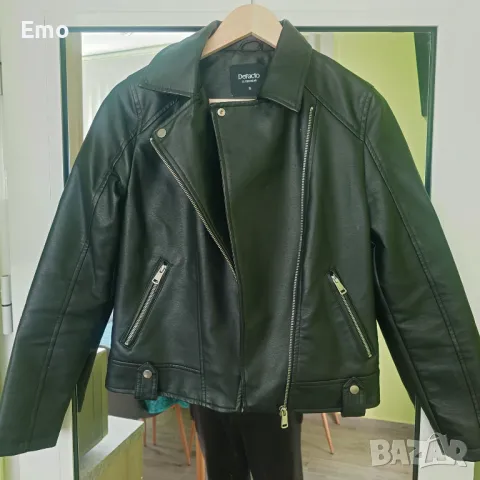 Дамско кожено яке DeFacto, снимка 3 - Якета - 48835621