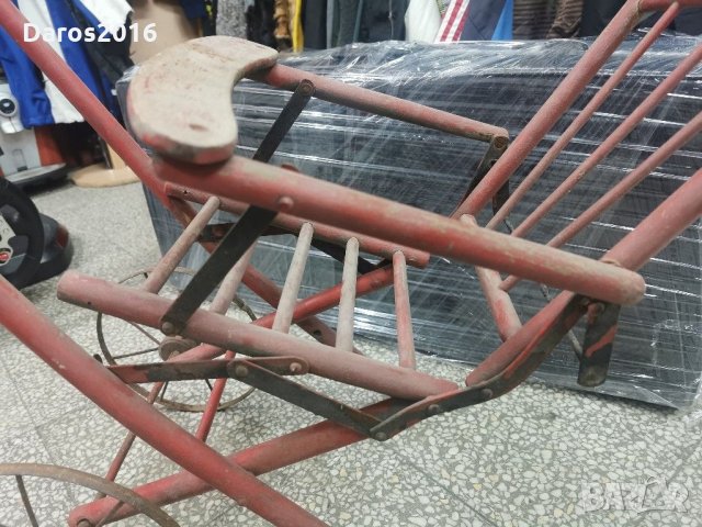 Много стара детска дървена количка, снимка 3 - Други ценни предмети - 31354894