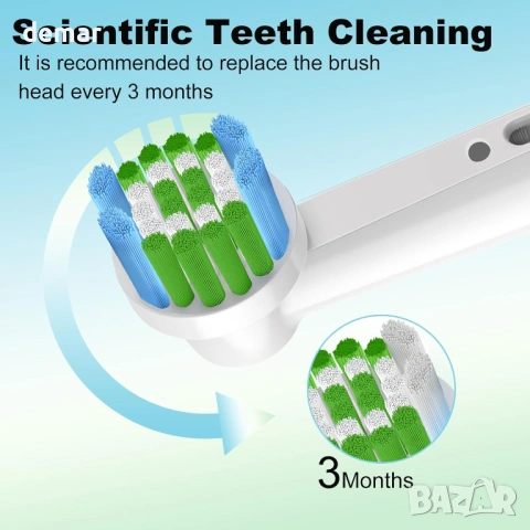 Резервни глави за електрическа четка за зъби, съвместими с Oral B Braun, 16 броя, снимка 8 - Други - 53900540