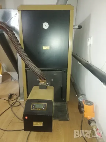 Котел на пелети 52 KW с горелка и бункер, снимка 10 - Камини - 56158213