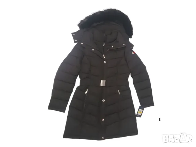 Tommy Hilfiger Дамско яке/ палто с колан размер М водоустойчиво, снимка 7 - Якета - 47538708