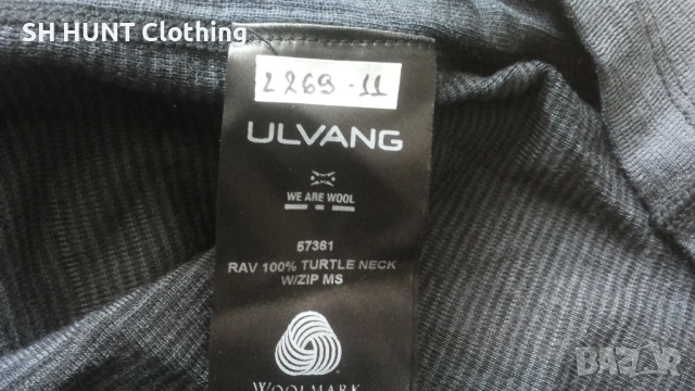 ULVANG RAV 100% TURTLE NECK Zip 100% Merino Wool разме XL / XXL термо блуза 100% Мерино вълна - 2413, снимка 14 - Пуловери - 53917478