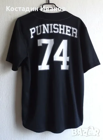 The Punisher / Наказателят Marvel мъжка риза бейзбол джърси М
