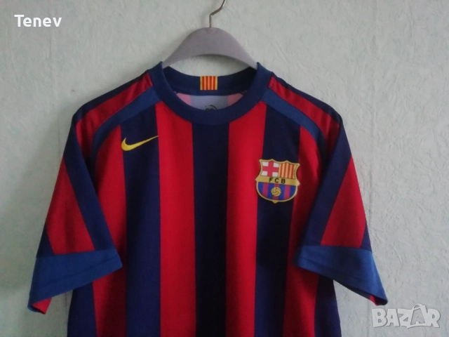 Barcelona #19 Lionel Messi 2005 2006 Home Nike оригинална тениска фланелка екип Меси Барселона, снимка 5 - Тениски - 52883276
