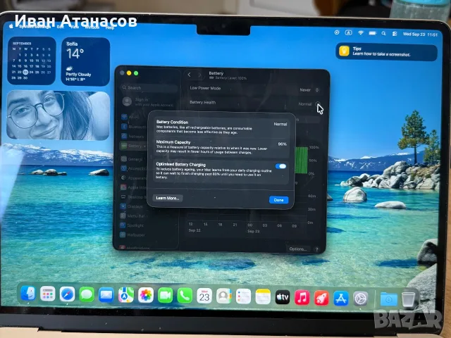 MacBook Air M3 8Gb, снимка 6 - Лаптопи за работа - 56194021