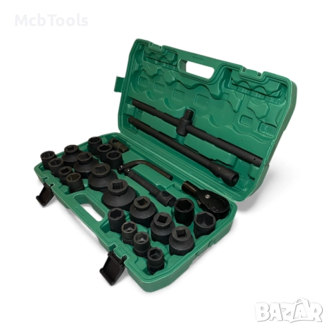 Камионджийско гедоре 26 части 3/4″ и 1″ STAHLMAYER, снимка 4 - Гедорета - 52844443