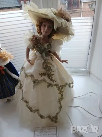  Stewart Ross Vanity fair porcelain doll collection h>65 cm, снимка 2 - Колекции - 49868851