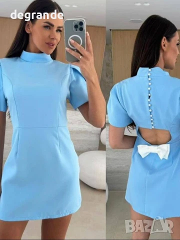 Елегантна рокля с копчета Италианско производство