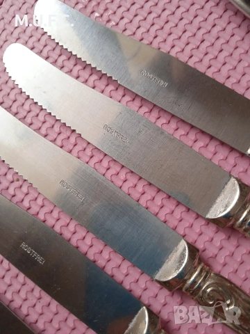 Комплект ножове сребро печат 800, снимка 12 - Антикварни и старинни предмети - 53302934