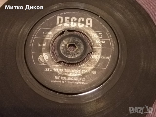 The Rolling Stones Let's spend the night together-Ruby tuesday Decca 1967г Ролинг Стоунс плоча , снимка 2 - Грамофонни плочи - 42735347