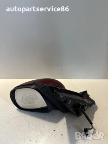 ляво предно странично огледало за Fiat 500L 1.3 M-Jet, 2013 г., червено/бордо