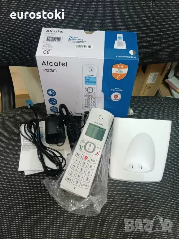 Безжичен телефон Alcatel F530, интелигентно блокиране на повикванията, високоговорител, снимка 7 - Стационарни телефони и факсове - 56185048