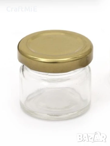 Стъклено бурканче с капачка винт - 25 ml.