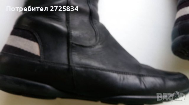 Високи ботуши, BALLY, черни, номер 38 1/2, снимка 8 - Дамски ботуши - 31625431