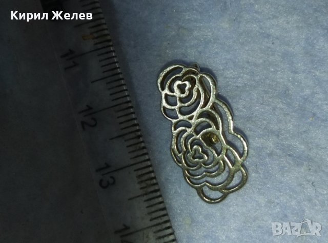 ВЕЛИКОЛЕПНА ФЛОРАЛНА СРЕБЪРНА ОБЕЦА СРЕБРО 925 АНГЛИЯ АЖУРНА РЪЧНА МАЙСТОРСКА АРТ ИЗРАБОТКА 39948, снимка 5 - Обеци - 42481804