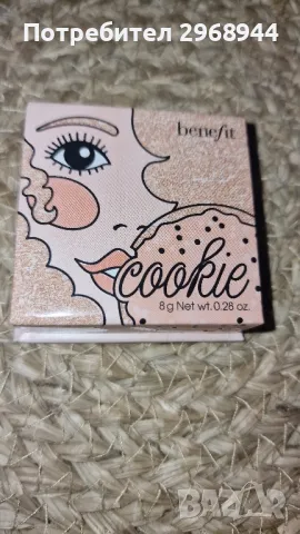 Хайлайтер - benefit Cookie Highlighter Powder 8g, снимка 4 - Козметика за лице - 48628545