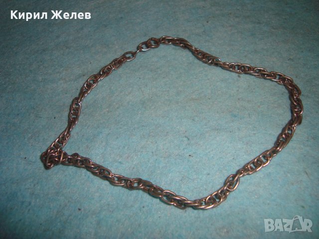 СТАРО СИНДЖИРЧЕ РЕТРО ПЛЕТКА ВЕРИЖКА КОЛИЕ 26777, снимка 3 - Колиета, медальони, синджири - 35352906