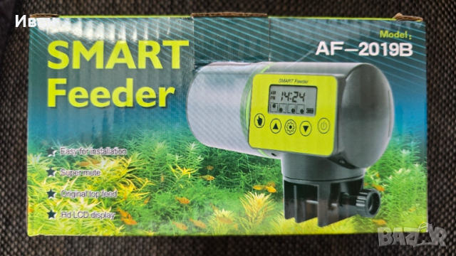 Автоматична хранилка за аквариумни риби с голям резервоар, снимка 4 - Аквариуми - 52375278