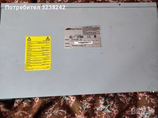 Ethernet switch ALLIED TELESYN MODEL AT-8124XL, снимка 6 - Суичове - 51413388
