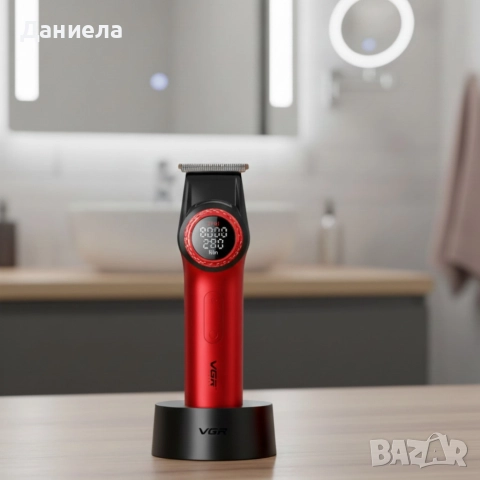 Професионален комплект 2в1 VGR – Машинка за подстригване + електрическа самобръсначка с Led дисплей, снимка 2 - Други - 52747305