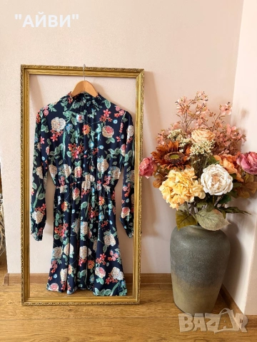 Дамска маркова цветна рокля, снимка 5 - Рокли - 53404449