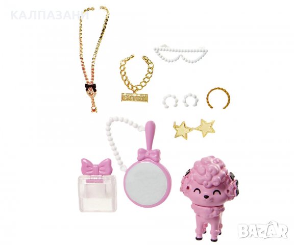 Кукла Barbie HHN12 - Екстра: Мода с розов пластмасов тоалет, снимка 6 - Кукли - 38317132
