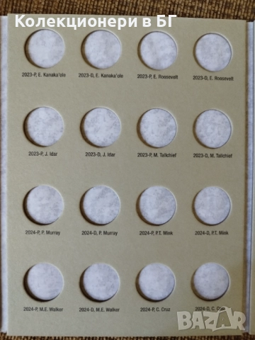 ЧИСТО НОВ АЛБУМ ЗА АМЕРИКАНСКИ КУОТЪРИ AMERICAN WOMEN“, снимка 4 - Нумизматика и бонистика - 52708764