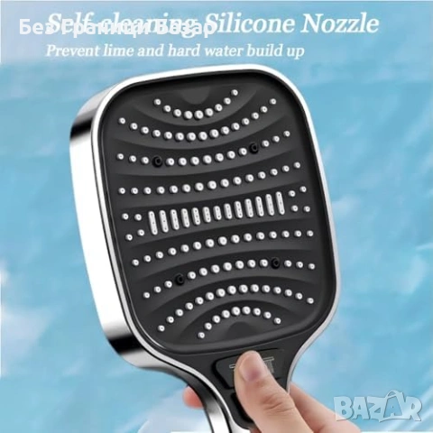 Нова Голяма душ слушалка за ниско налягане с маркуч 1.5 метра за баня, снимка 4 - Други стоки за дома - 53915533