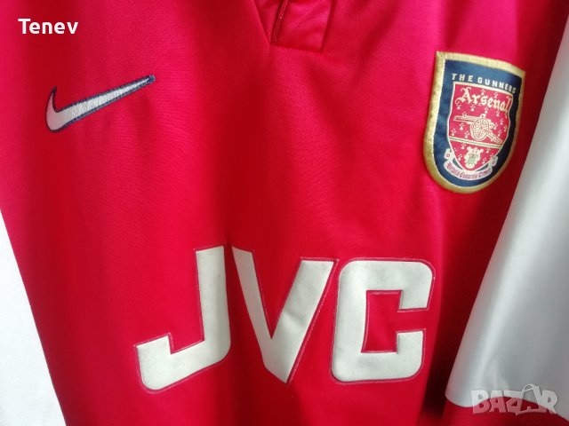 Arsenal Nike JVC Vintage оригинална футболна тениска фланелка Арсенал XXL, снимка 3 - Тениски - 39884175