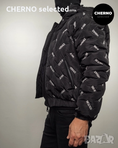 Пухено яке VERSACE JEANS COUTURE Logo-Print Puffer – Размер L – по договаряне, снимка 10 - Якета - 52869106