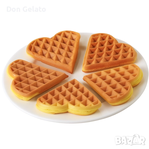 Професионален гофретник за белгийски гофрети с форма на сърца – Hearts Waffle, снимка 2 - Обзавеждане за заведение - 52509058