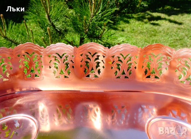 Меден съд,медна фруктиера,жардениера. , снимка 8 - Антикварни и старинни предмети - 36814140