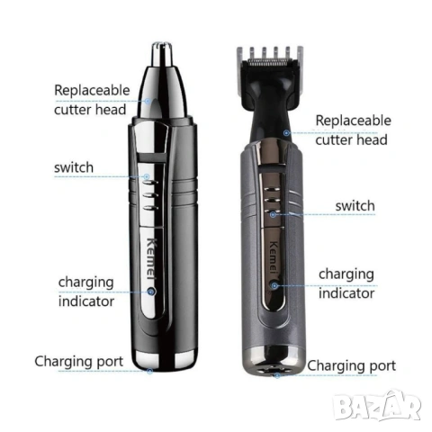 Акумулаторен тример за подстригване на коса и брада 2в1, снимка 3 - Тримери - 53041381