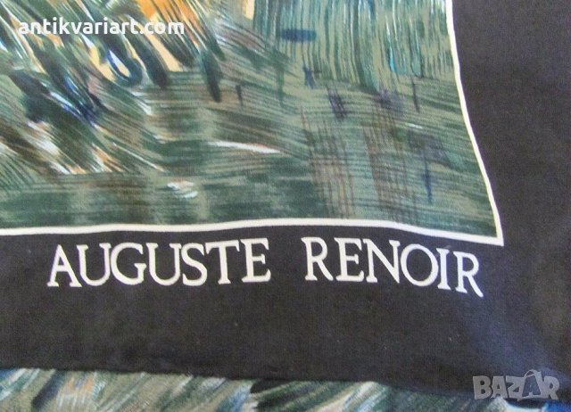 Винтич  Дамски Копринен Шал CODELLO-AUGUSTE RENOIR, снимка 4 - Антикварни и старинни предмети - 31770124