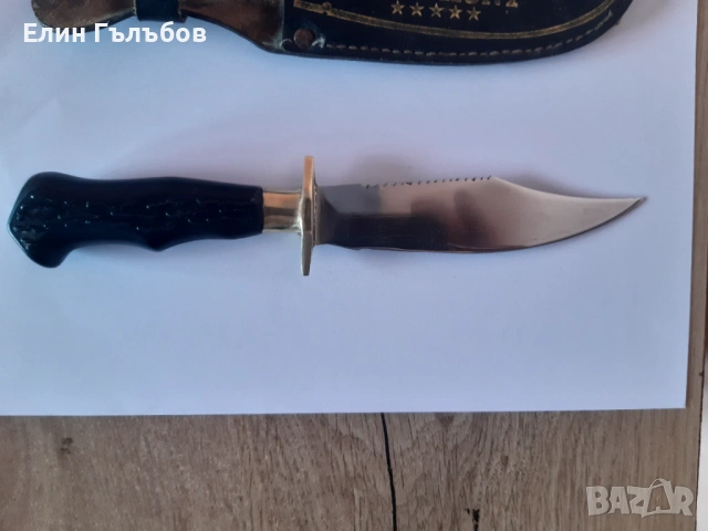 Нож SOLINGEN Germany с кания от естествена кожа, снимка 8 - Ножове - 54191427