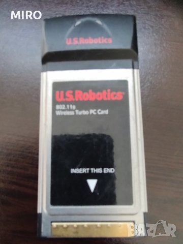 Адаптер USR805410 802.11g Wireless Turbo PC Card, снимка 2 - Мрежови адаптери - 39222129