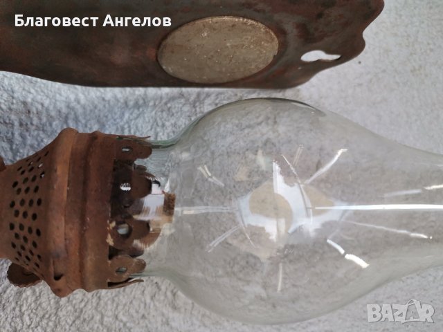 Газена лампа метална, снимка 4 - Антикварни и старинни предмети - 42685585
