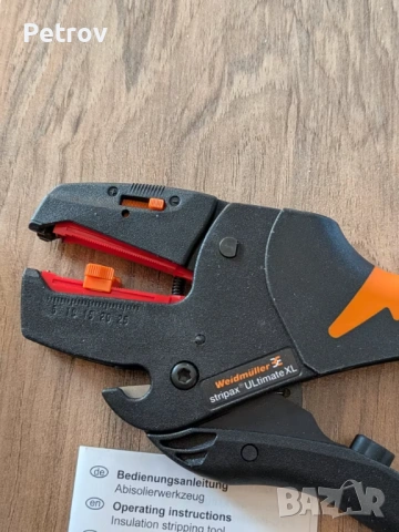 Weidmüller Stripax ULtimate XL - ТОП Profi ЧИСТО НОВИ Автоматични кабелни изолиращи Клещи 2,5-10 mm², снимка 2 - Клещи - 53941279