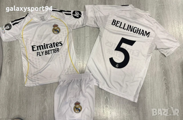 Детски екипи Мбапе Белингам и винисиус ново за деца от 4 до 16г Мадрид, снимка 3 - Футбол - 51226753