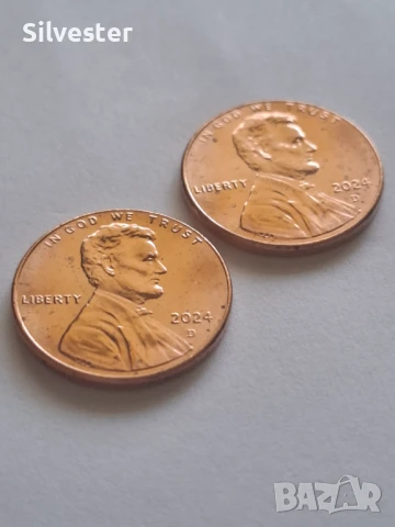 Монета Един Американски Цент Линкълн/ One US cent 2024 D, New!, снимка 7 - Нумизматика и бонистика - 50907680